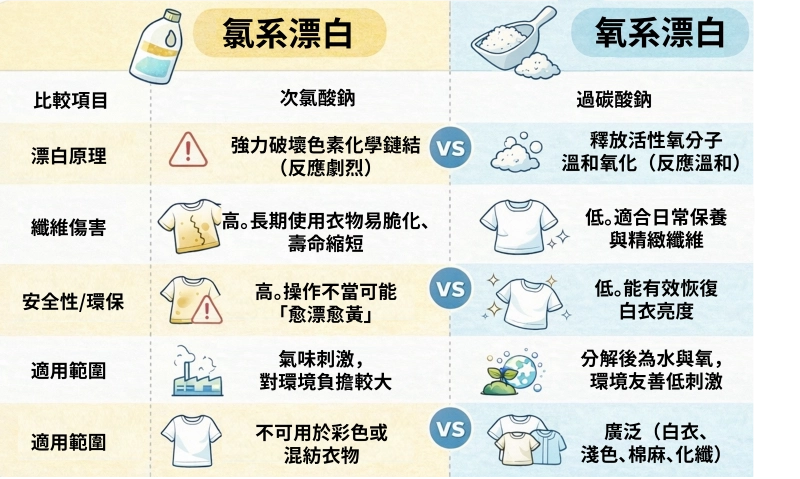 衣服發黃, 過碳酸鈉